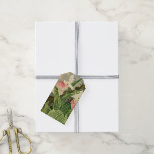 Étiquettes-cadeau Sabot de Vénus Fleur d'Orchidée Botanique Florale