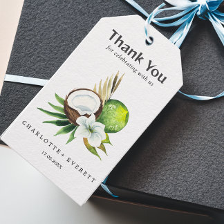 Étiquettes-cadeau Sac à Merci de citron noir Favor