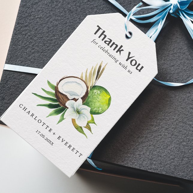 Étiquettes-cadeau Sac à Merci de citron noir Favor (Créateur téléchargé)