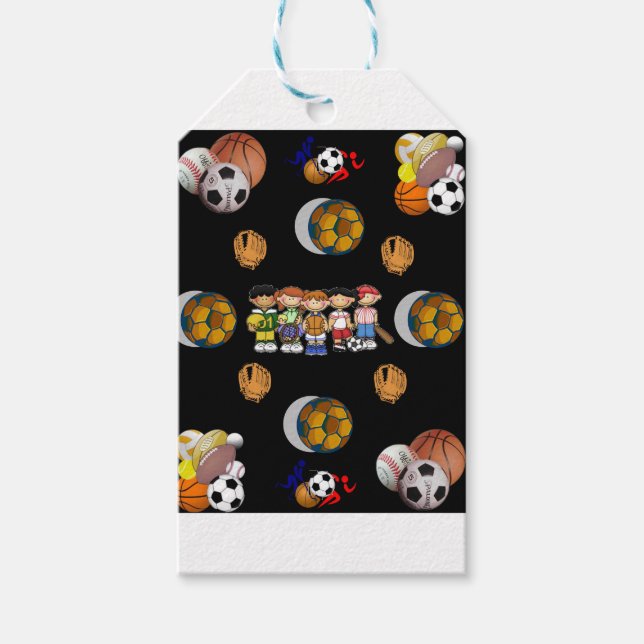 Étiquettes-cadeau Sac cadeau Football Sports (Devant)