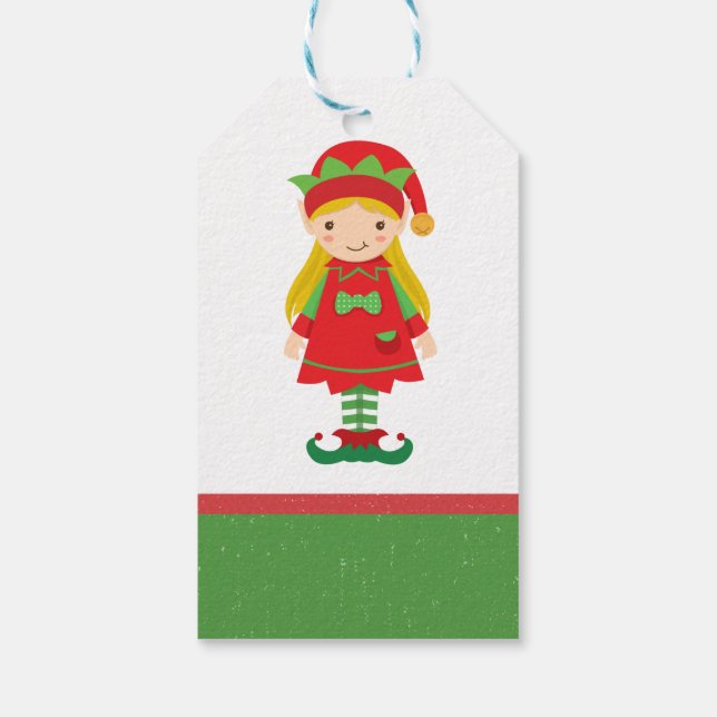 Étiquettes-cadeau Sac cadeau pour les elfes et Sucres de canne Misse (Dos)