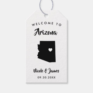 Étiquettes-cadeau Sac de bienvenue du Mariage de l'Arizona Tags pour
