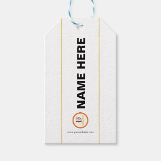Étiquettes-cadeau Sac papier personnalisé avec logo d'entreprise pou