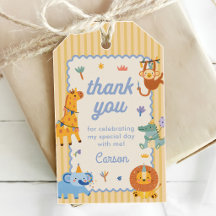 Safari Animaux Mignons pour 1er Anniversaire