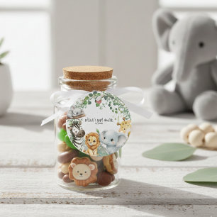 Étiquettes Cadeau Safari d'un petit sauvageon, animaux de la jungle,