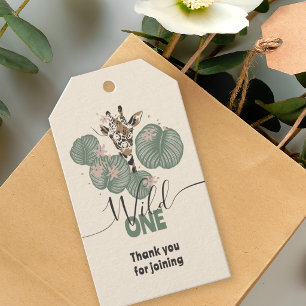 Étiquettes-cadeau Safari Girafe Animaux Anniversaire Thème Anniversa