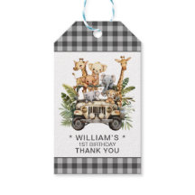 Safari Jungle "Wild One" 1er Anniversaire Merci