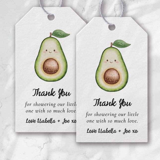 Étiquettes-cadeau Saint Guacamole Cute Drôle Merci (Créateur téléchargé)