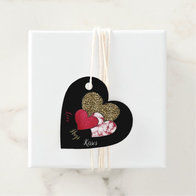 Étiquettes Cadeau Saint-Valentin (En situation)