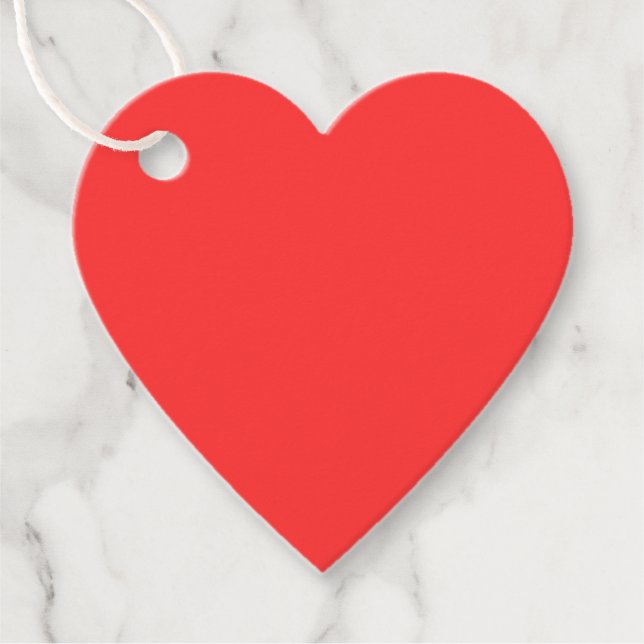 Étiquettes Cadeau Saint Valentin Merci du coeur (Devant)