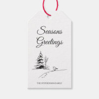 Salutations de saison d'oiseau hivernal festive