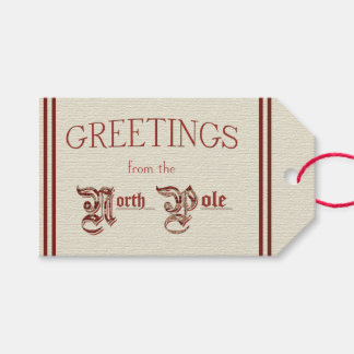 Étiquettes-cadeau Salutations du pôle Nord