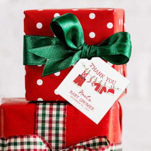 Étiquettes Cadeau Santa Baby Fête de Bébé de Noël
