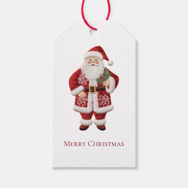 Étiquettes-cadeau Santa Claus (Devant)