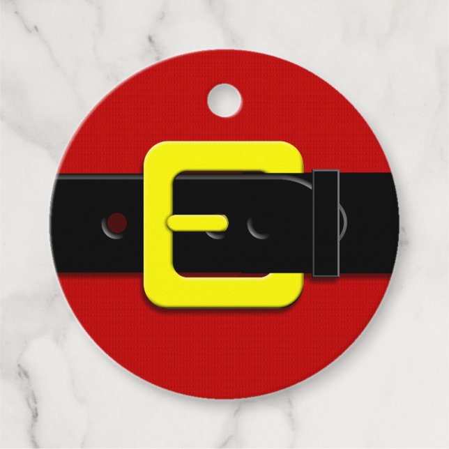 Étiquettes Cadeau Santa Claus Belt (Devant)