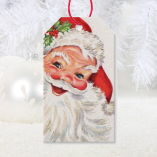 Étiquettes-cadeau Santa Claus Easy Read Set d'étiquettes cadeaux