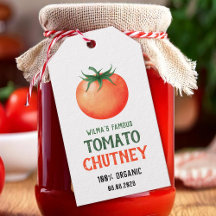 Sauce piquante de tomate maison avec motif de toma