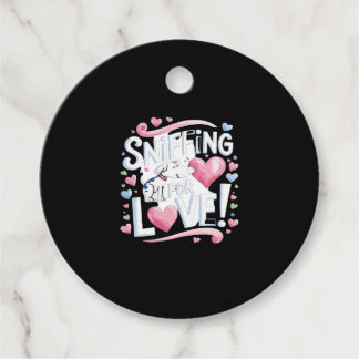 Étiquettes Cadeau Saupoudrer pour l'amour ! Chien