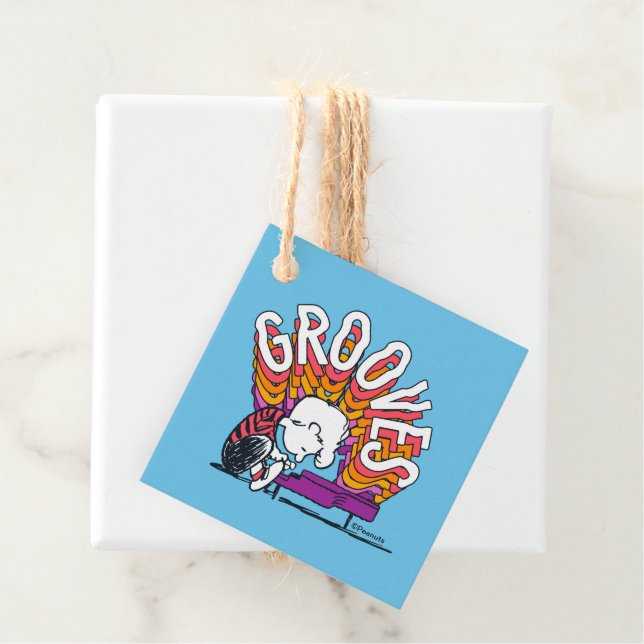 Étiquettes Cadeau Schroeder - Grooves (En situation)