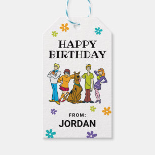 Étiquettes-cadeau Scooby-Doo et Gang Anniversaire de