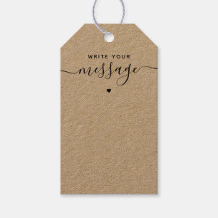 Étiquettes-cadeau Script bohémien Unique Mariage Idée de livre d'hôt