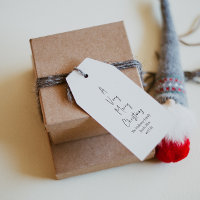 Script de Noël moderne Family Tree Tags cadeaux