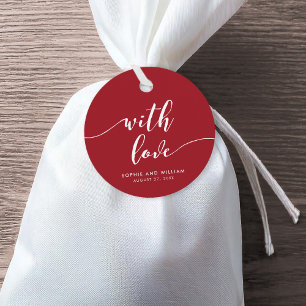 Étiquettes Cadeau Script De Relax Avec Mariage De Couleur Amoureux M