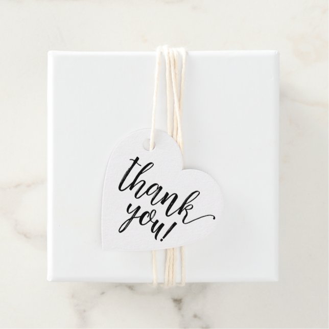 Étiquettes Cadeau Script de remerciement de fiançailles Rustic Kraft (En situation)