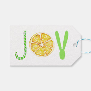 Étiquettes-cadeau Script de typographie moderne Noël JOY
