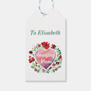 Étiquettes-cadeau Script personnalisé Extraordinaire Maman fête des
