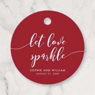 Étiquettes Cadeau Script Relax Laisser Lover Sparkle Custom Color Ma