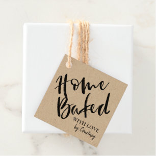 Étiquettes Cadeau Script rustique Accueil Baguettes Faveur cuites
