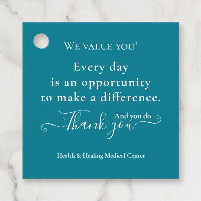 Étiquettes Cadeau Semaine d'appréciation du Merci infirmière Mois en (Devant)