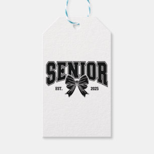 Étiquettes-cadeau Senior Est 2025 Graduation Student Vintage