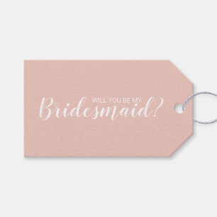 Étiquettes-cadeau Serez-Vous Ma Femme D'Accueil ? Script moderne