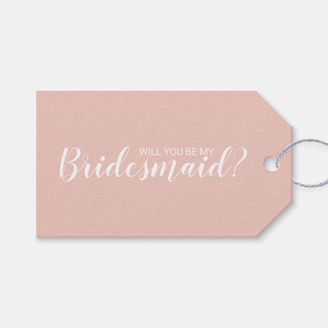 Étiquettes-cadeau Serez-Vous Ma Femme D'Accueil ? Script moderne (Devant (Horizontal))