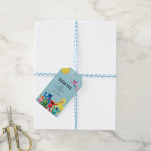 Étiquettes-cadeau Sesame Street Caractère Illustration Merci