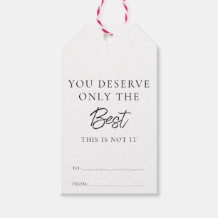 Étiquettes-cadeau Seul Le Meilleur Noël Drôle