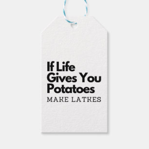Étiquettes-cadeau Si la vie vous donne une pomme de terre faire un l
