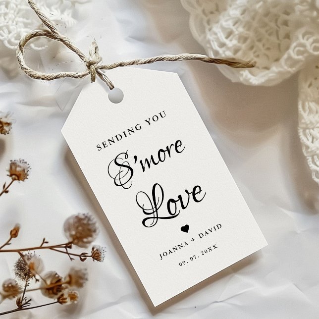 Étiquettes-cadeau Signal Mariage S'more Love (Créateur téléchargé)