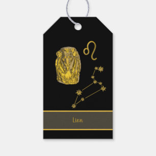 Étiquettes-cadeau Signe du zodiaque Lion
