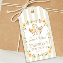 Silencieux Petit Oie Jaune Baby shower de margueri
