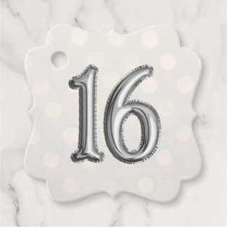 Étiquettes Cadeau Silver Foil et Glam Bokeh Shimmer