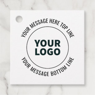 Étiquettes Cadeau Simple à remplacer par votre logo ou votre image