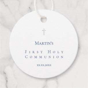 Étiquettes Cadeau simple classique Première sainte communion