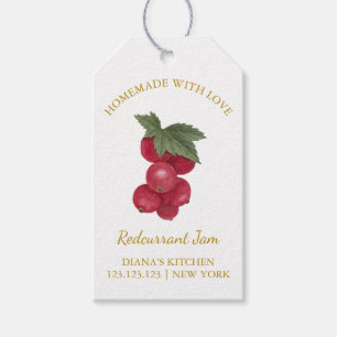 Étiquettes-cadeau Simple confiture de cassis maison Hang Tag l Blanc