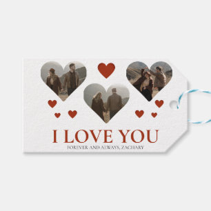 Étiquettes-cadeau Simple Elegant Love valentine's day couple 3 photo