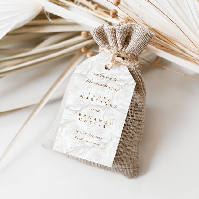 Étiquettes-cadeau Simple élégante faveur de mariage (Créateur téléchargé)
