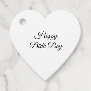 Étiquettes Cadeau Simple et élégant cadeau de jour de naissance