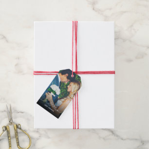 Étiquettes-cadeau Simple Loopy Love Heart Mariage Tags cadeaux photo